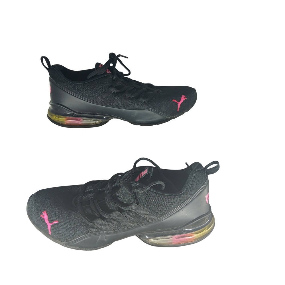 Puma Cell Regulate Running Shoes 8.5 Black Pink 194482-01 Athleisure Sporty